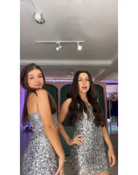 VESTIDO SILVER SHINE HMR 